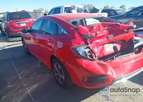 2020 Honda Civic Lx из США, поврежденный, VIN 2HGFC2F63LH579589